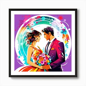 Creative Love And Relationship Illustration 97 Art Print