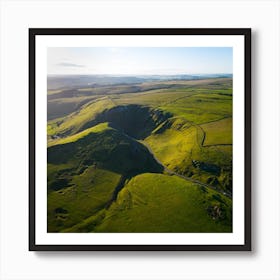 Aerial View Of The Dales 13 Art Print
