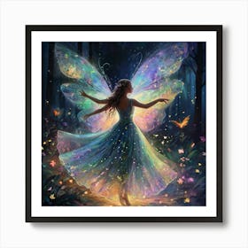 Fairy In The Forest 2 Art Print