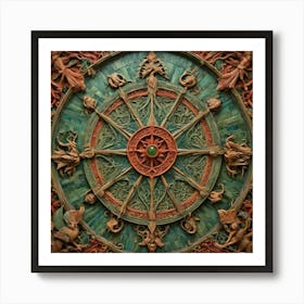 Shaman'S Wheel Art Print