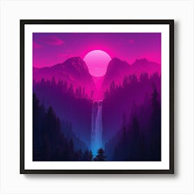 Psychedelic Forest Art Print