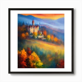 Castle In The Mountains Art Print