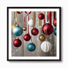 Christmas Ornaments 131 Art Print