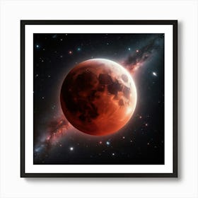 Red Planet In Space Art Print