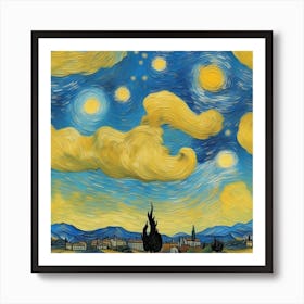 sky Vincent Van Gogh Art Print