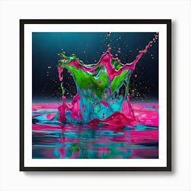 Splashing Water 4 Art Print