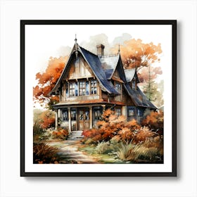 House In The Woods 1 Art Print