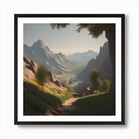 Mountain Landscape 17 Art Print