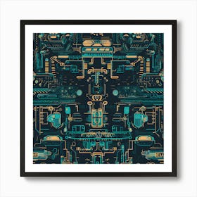 Futuristic Background 2 Art Print