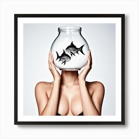 Fish In A Bowl 13 Art Print