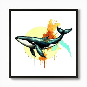 Whale Art Print