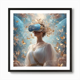 Angel With Vr Glasses Art Print