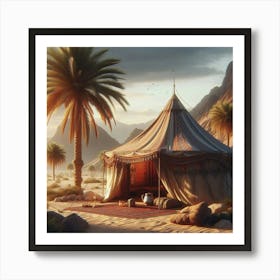 Bedouin Tent Cloudy Mid Day 1 Art Print