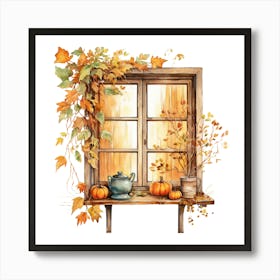 Autumn Window 2 Art Print