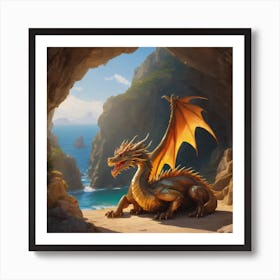 Dragon Sleeping 0 Art Print