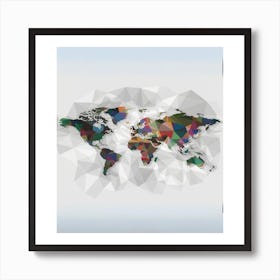 World Map 2 Art Print