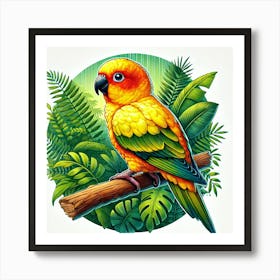 Parrot In The Jungle 1 Póster