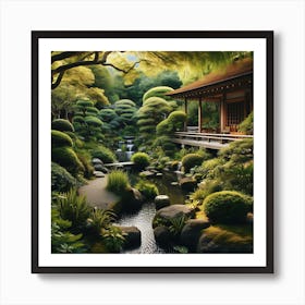 Japanese Garden 4 Art Print