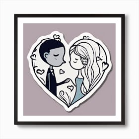 Wedding Sticker Art Print