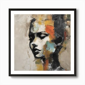 Mixed Media Pose Abstract Figurative Art Print Art Print