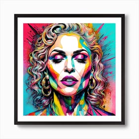 The Colourful Madonna Art Print