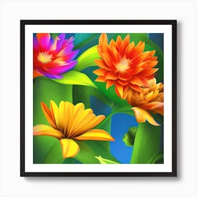 Vibrant Nature Art Print