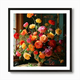 Flowers In A Vase 1 Art Print