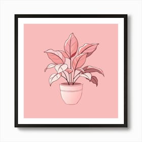 Nature Botany Plant Drawing Sketch Flora Flourish Growth Spring Tropical Art Print