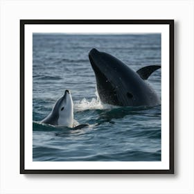 Humpback Whales Art Print