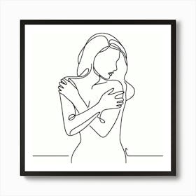 The Art Of Self Love (Line Drawing) Style D Art Print