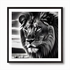 Lion Portrait 2 Art Print