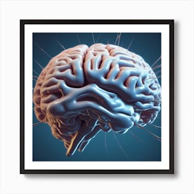 Brain - Brain Stock Videos & Royalty-Free Footage 7 Art Print