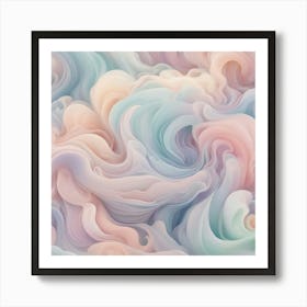 Abstract Watercolor Painting 1 Art Print