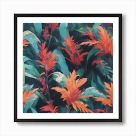 Tropical Flowers Art Print