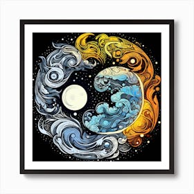 Yin Yang 36 Art Print