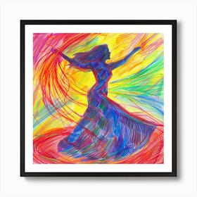 Dance Of The Rainbow Art Print