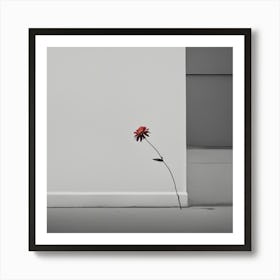 Flower In The Corner Poster