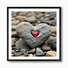 Heart Of Stone Art Print