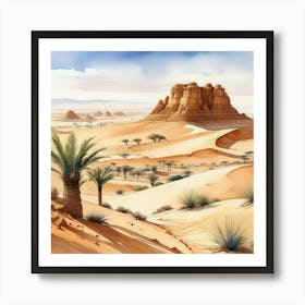 Sahara Desert Landscape 17 Art Print