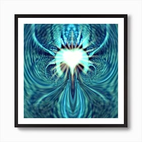 Angel - energy- photo montage Art Print