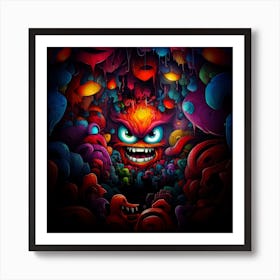 Monsters In The Dark Art Print