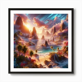 Desert Landscape Art Print