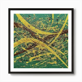Abstract Painting inspired by Jackson Pollock 5 Art Print