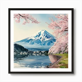 Cherry Blossoms In Japan Art Print