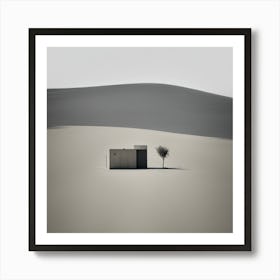 House In The Desert Art Print