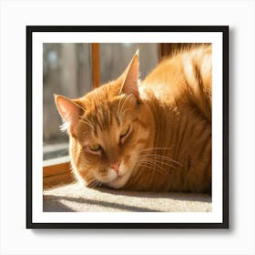 Orange Tabby Cat 3 Art Print