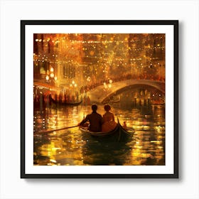 Venice At Night 2 Poster