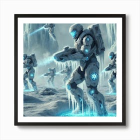 A Science Fiction Depiction Of Elite Ground Troops Art Print