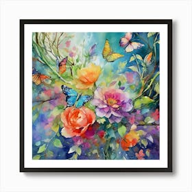 Vibrant Blooms Art Print