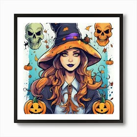 Halloween Witch 7 Art Print